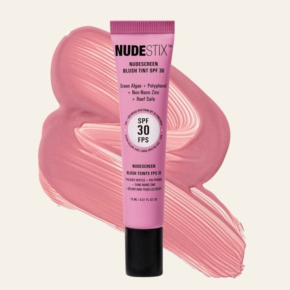 Nudestix SUNSET ROSE Nudescreen Blush Tint SPF 30 | NEW | Cheeks Eyes Lips SPF30
